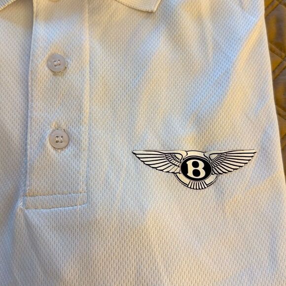 Fastred Bentley Motors White Short Sleeve Woman’s Polo Shirt. Size Small. - Picture 2 of 5
